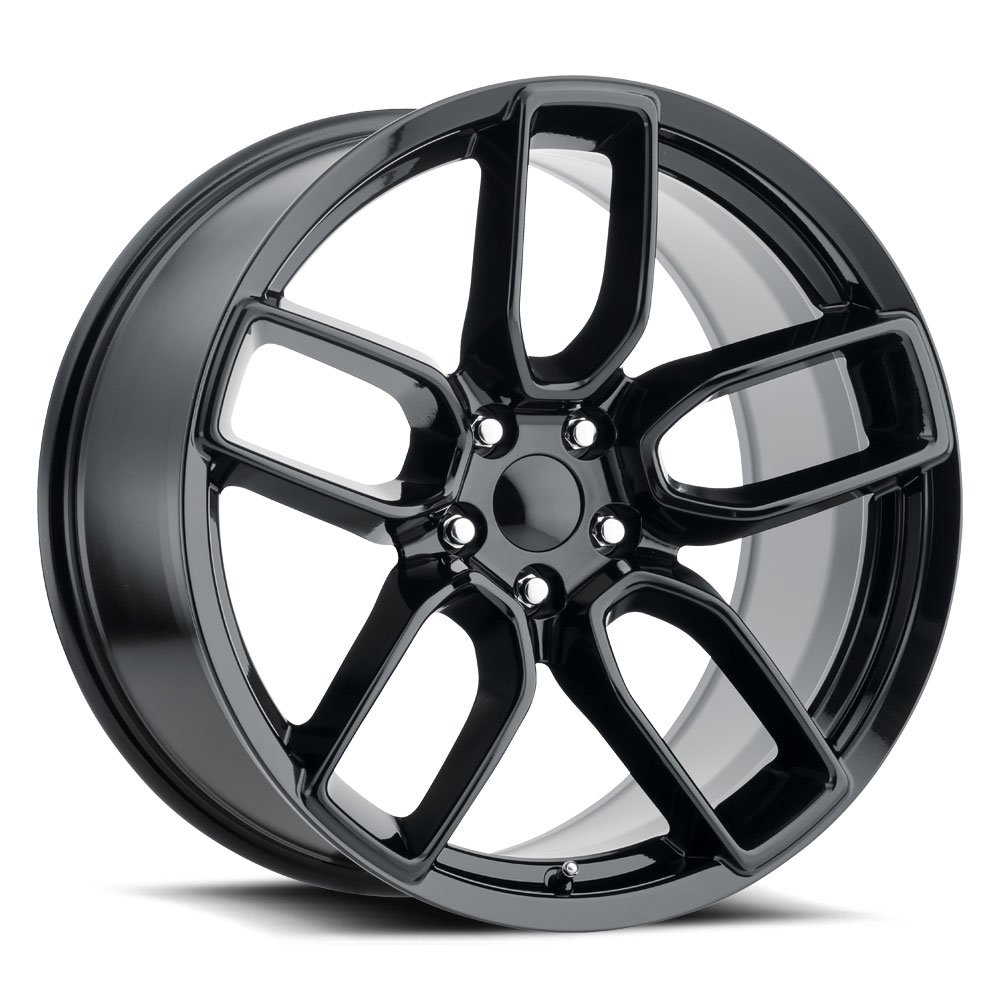 Gloss Black Wide Body 20 x 10.5 Wheels 05-up LX Cars, Challenger - Click Image to Close